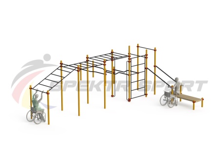Купить Спортивный комплекс для инвалидов-колясочников WRK-D21_76mm в Подпорожье 