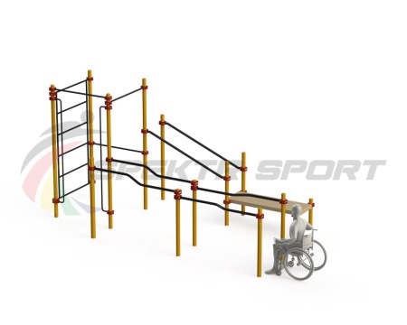 Купить Спортивный комплекс для инвалидов-колясочников WRK-D16_76mm в Подпорожье 