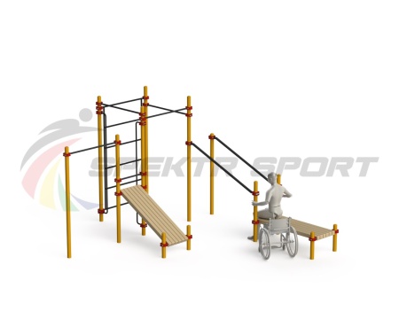Купить Спортивный комплекс для инвалидов-колясочников WRK-D20_76mm в Подпорожье 